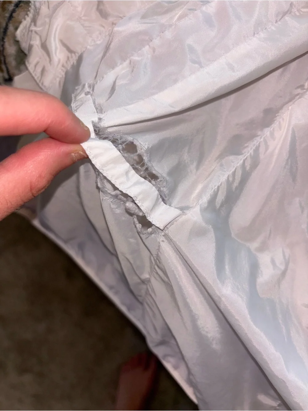 Moncler white Hooded Utility Jacket